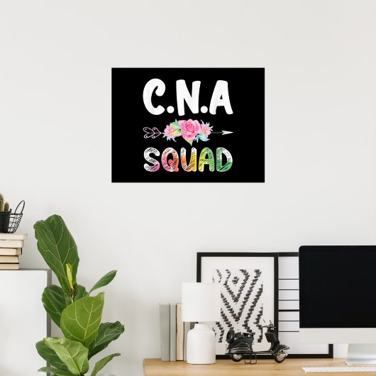 CNA Nurse Squad Certified Nursing Assistant Poster (Thuiskantoor)