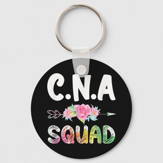 CNA Nurse Squad Certified Nursing Assistant Sleutelhanger (Voorkant)
