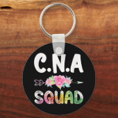 CNA Nurse Squad Certified Nursing Assistant Sleutelhanger (Voorkant)