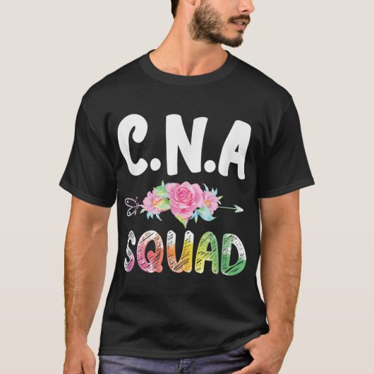 CNA Nurse Squad Certified Nursing Assistant T-shirt (Voorkant)