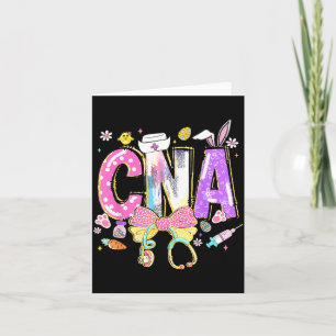 Cna Pasen Dag Schattig Coquette Stethoscoop Verple Kaart