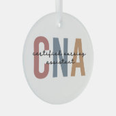 CNA Retro Certified Nursing Assistant Gifts Glas Ornament (Voorkant Rechts)