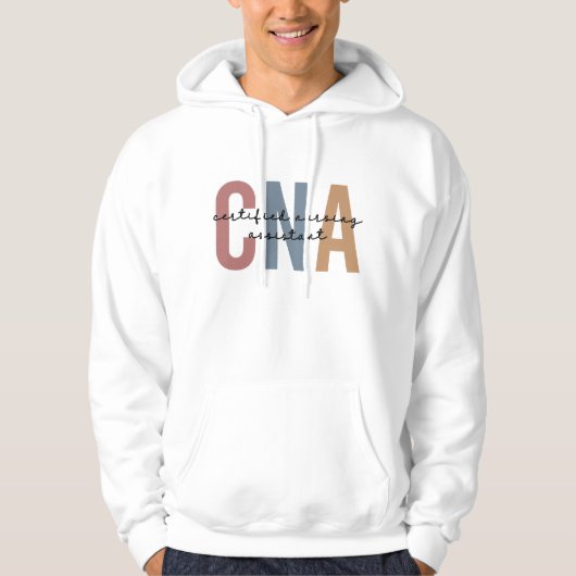 CNA Retro Certified Nursing Assistant Gifts Hoodie (Voorkant)