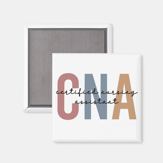 CNA Retro Certified Nursing Assistant Gifts Magneet (Voorkant / Achterkant)
