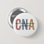 CNA Retro Certified Nursing Assistant Gifts Ronde Button 5,7 Cm (Voorkant /achterkant)