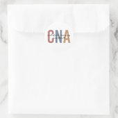 CNA Retro Certified Nursing Assistant Gifts Ronde Sticker (Tas)
