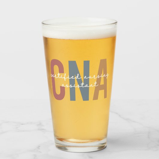 CNA Retro Certified Nursing Assistant Glas (Voorkant gevuld)