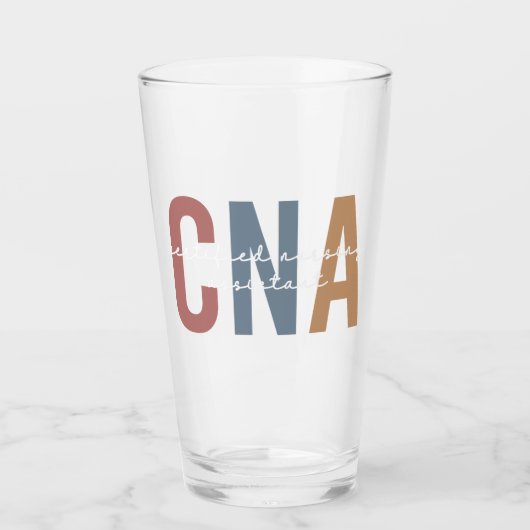 CNA Retro Certified Nursing Assistant Glas (Voorkant)