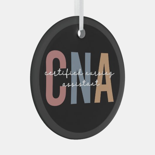 CNA Retro Certified Nursing Assistant Glas Ornament (Voorkant Rechts)