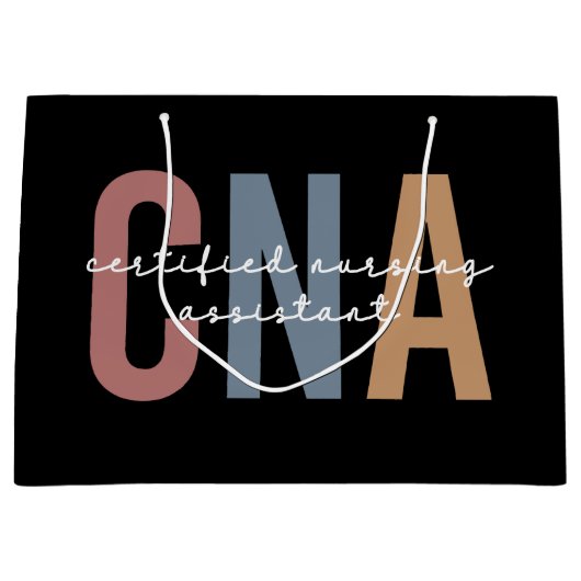 CNA Retro Certified Nursing Assistant Groot Cadeauzakje (Voorkant)