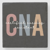 CNA Retro Certified Nursing Assistant Stenen Onderzetter (Voorkant)