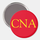 CNA rood geel Magneet (Voorkant / Achterkant)