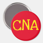 CNA rood geel Magneet (Voorkant / Achterkant)
