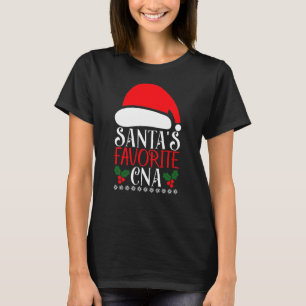 CNA Santas Favoriete kersttong T-shirt