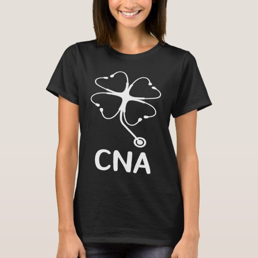 CNA St Patrick's Day Certified Nursing Assistant S T-shirt (Voorkant)