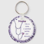 CNA Verpleegkundige Hart aangepaste naam Sleutelha Sleutelhanger (Voorkant)