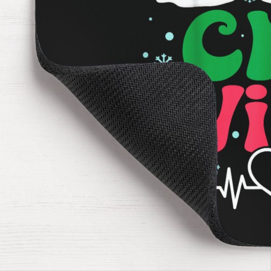 Cna Vibes Nurse Snowman Stethoscope Santa Funny Ch Muismat (Hoek)