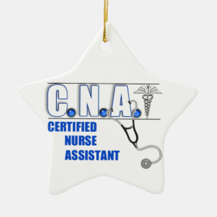 CNA W/STETHOSCOPE LOGO CHRISTMAS ORNAMENT NURSE