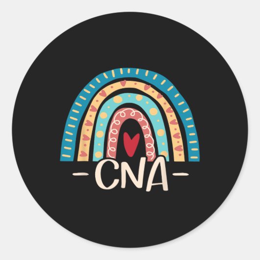 CNA - Waardering Week Gecertificeerd Nursing Insta Ronde Sticker (Voorkant)
