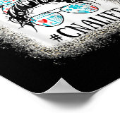 CNA Zuster Life Leopard Messy Bun Healthcare Life Poster (Hoek)