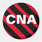 CNA Zwart/Rood magneet (Voorkant)