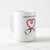 CNAs Give From the Heart Mug Koffiemok (Voorkant links)