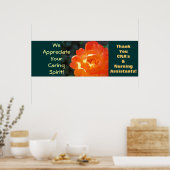 CNA's kunstposters Rose Gecertificeerd Verpleegkun Poster (Keuken)