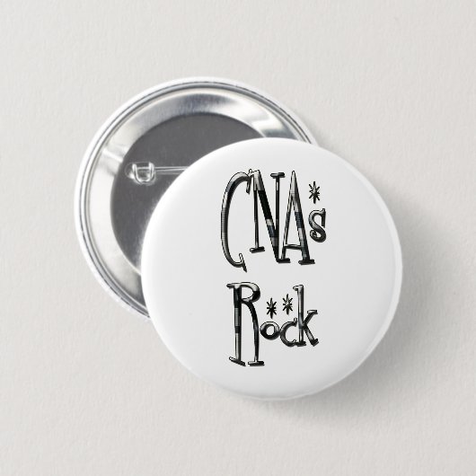 CNAs Rock Ronde Button 5,7 Cm (Voorkant /achterkant)