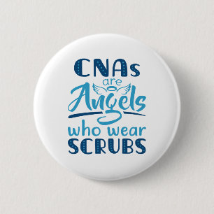 CNA's zijn Angels die struikgewas Draag Ronde Button 5,7 Cm