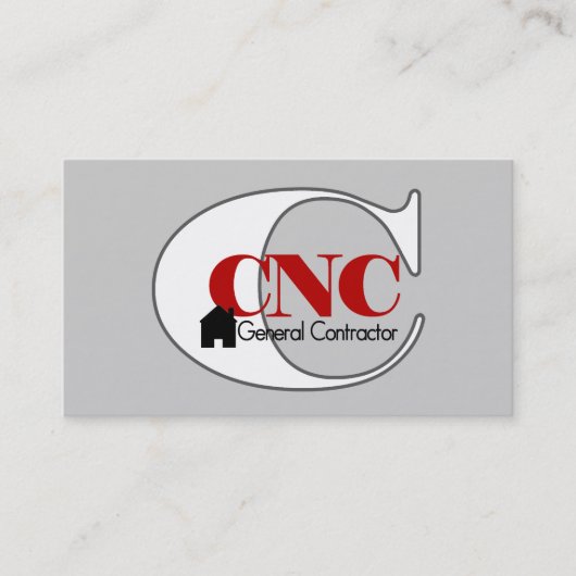 CNC Algemene aannemer Visitekaartje (Voorkant)
