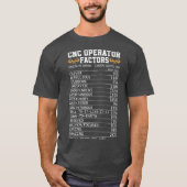 CNC-bedieningstaffel Funny CNC Machinist T-shirt (Voorkant)