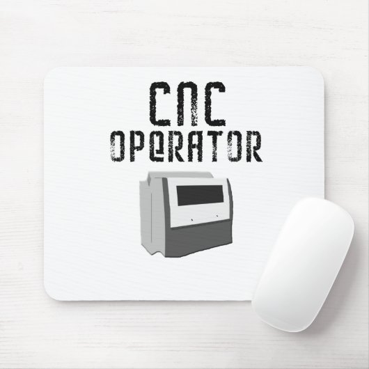 CNC-bewerker Muismat (Met muis)