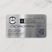 CNC-bewerking, Precisie-machinefabriek Visitekaartje (Voorkant)