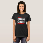 Cnc-bewerkingsmonteur Cnc-freesprogramma uitvoeren T-shirt (Voorkant volledig)