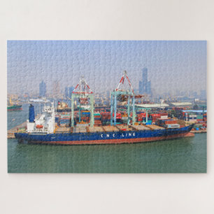 CNC-lijncontainerschip Legpuzzel