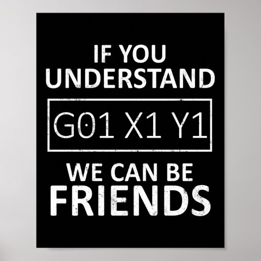 CNC-machine als u G01 X1 Y1 begrijpt, kunnen we Poster (Voorkant)