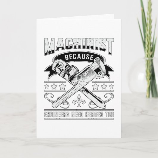 CNC-machinebankwerker Machine Job Funny Cadeau Kaart (Voorkant)
