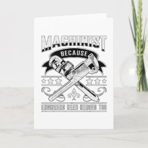 CNC-machinebankwerker Machine Job Funny Cadeau Kaart