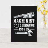 CNC-machinebankwerker Machinist Cadeau Idee Kaart (Gele Bloem)
