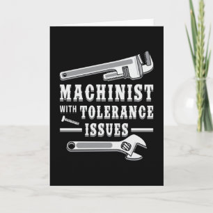 CNC-machinebankwerker Machinist Cadeau Idee Kaart