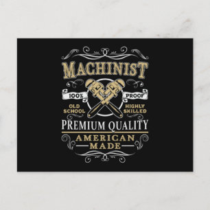 CNC-machinebankwerker mechanica Machine Cadeau Ide Briefkaart