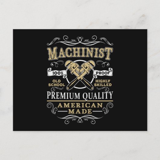 CNC-machinebankwerker mechanica Machine Cadeau Ide Briefkaart (Voorkant)