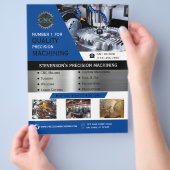 CNC Machining Company Blue Flyer (Hand)