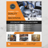 CNC Machining Company Geel | Goud Flyer (Voorkant)