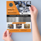 CNC Machining Company Geel | Goud Flyer (Hand)