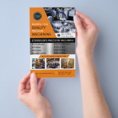 CNC Machining Company Geel | Goud Flyer (Hand)