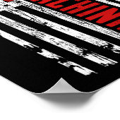 CNC Machinist American Flag Poster (Hoek)