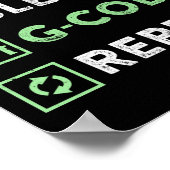 CNC-machinist Eat Sleep G-code Herhalen Poster (Hoek)