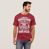 CNC Machinist Lord of Manufacturing Machine T-shirt (Voorkant volledig)