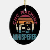 Cnc Machinist metaalbewerker die CNC-machine bewer Keramisch Ornament (Rechts)